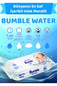 BUMBLE WATER ISLAK MENDİL 60 YAPRAK 8'Lİ PAKET