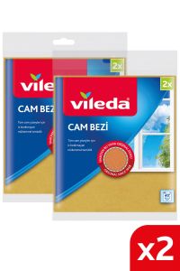 Vileda 2 Paket 2 Li Mikrofiberli Cam Bezi
