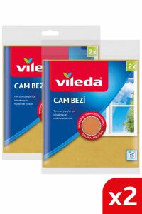 Vileda 2 Paket 2 Li Mikrofiberli Cam Bezi