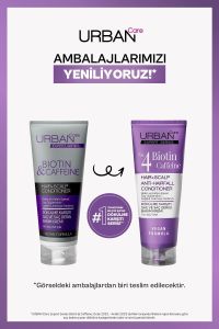 Urban Care Expert Biotin ve Kafein Dökülme Karşıtı Peeling Şampuan Krem Tonik 4lü Set-vegan