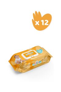 CLAPPERS Baby Islak Mendil 120 Yaprak 12'li Paket