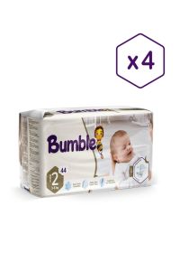 BUMBLE 2 Numara Mini Bebek Bezi Eko 4'lü Paket (3-6)kg 176 Adet