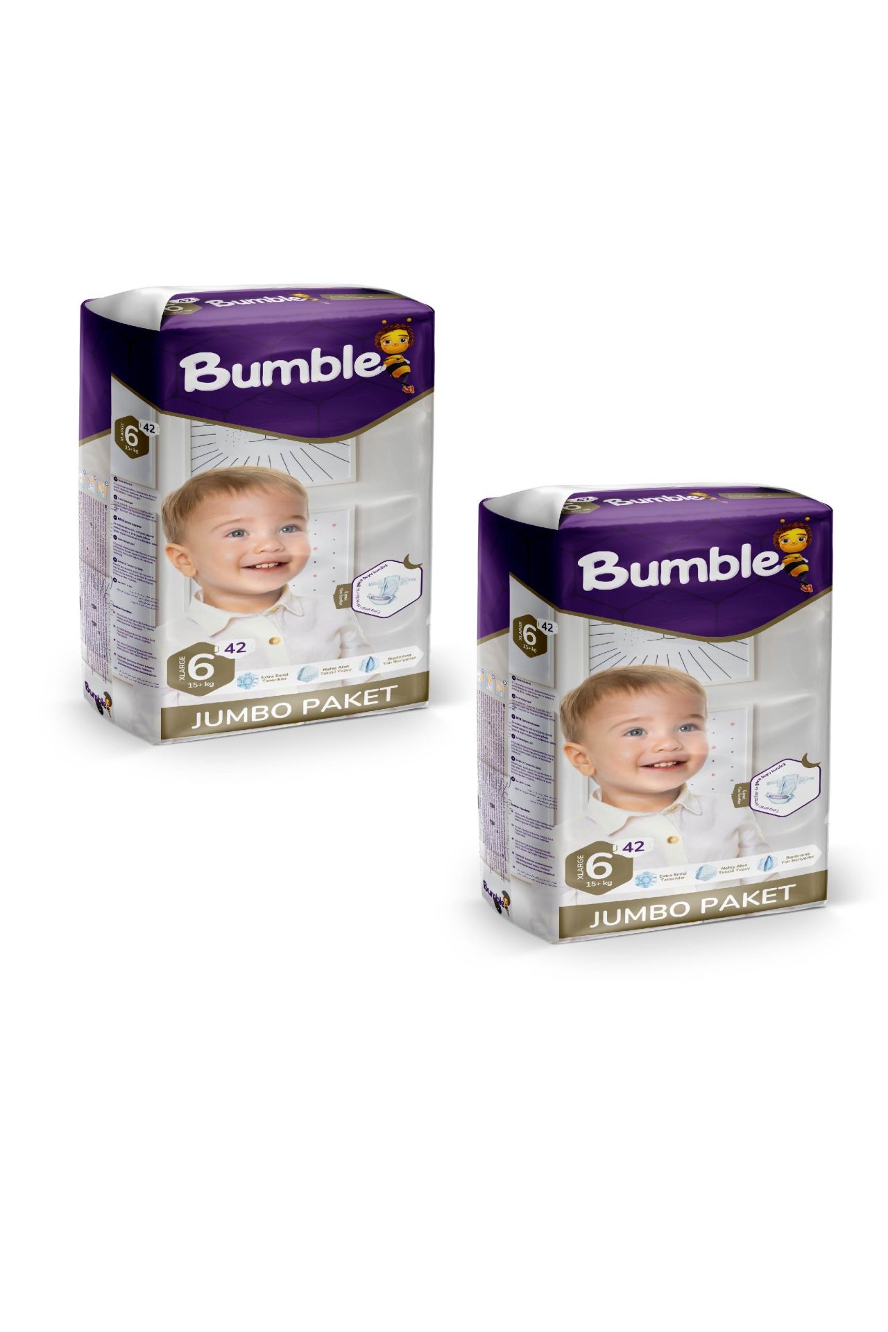 BUMBLE 6 Numara XL Bebek Bezi Jumbo Paket (15+) kg 84 Adet