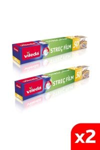 Vileda 2 Paket 50 Mt Streç Film