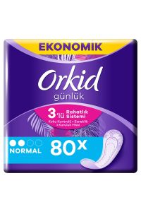 OrkidGünlük Ped Normal Dev Ekonomi Paketi 80 Adet (40x2)