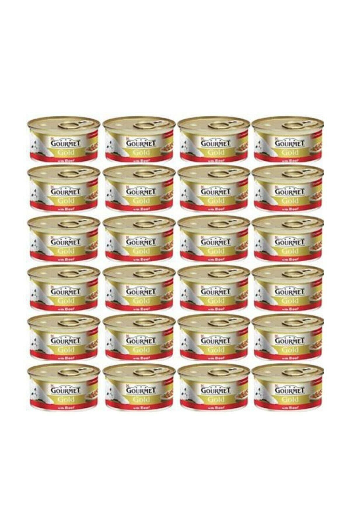 Gourmet Gold Parça Etli Sığır Etli Kedi Konservesi 85 Gr x 24 Adet