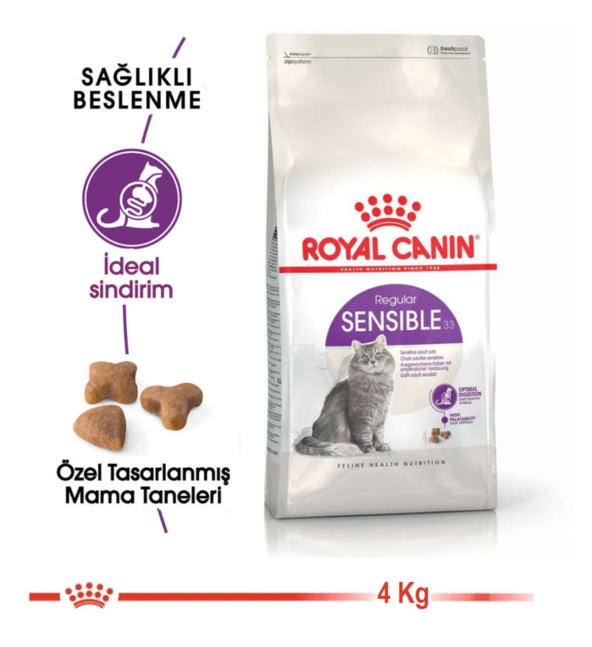 Royal Canin Sensible Hassas Sindirim Kedi Maması  4 kg