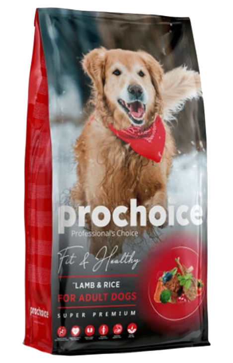 Prochoice Fit and Healthy Kuzu Etli ve Pirinçli  Yetişkin Köpek Maması 3 Kg