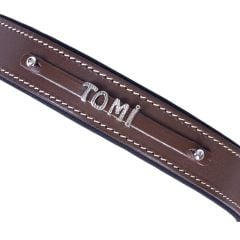 DOGGİE KONFOR DERİ İSİMLİKLİ BOYUN TASMASI KAHVE 3X42-50CM