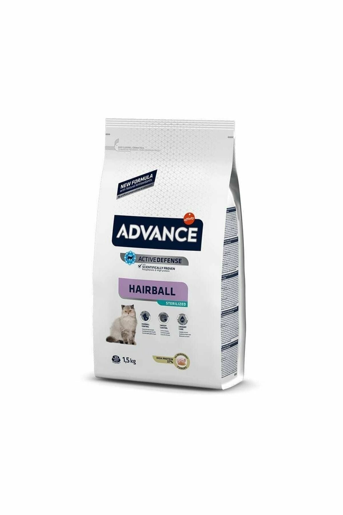 Advance Sterılızed Haırball Kısırlaştırılmış Yetişkin Kedi Maması 1.5 Kg