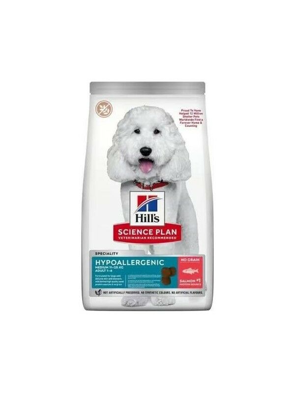 Hills Hypo-Allergenic Somonlu Orta Irk Yetişkin Köpek Maması 2.5 kg