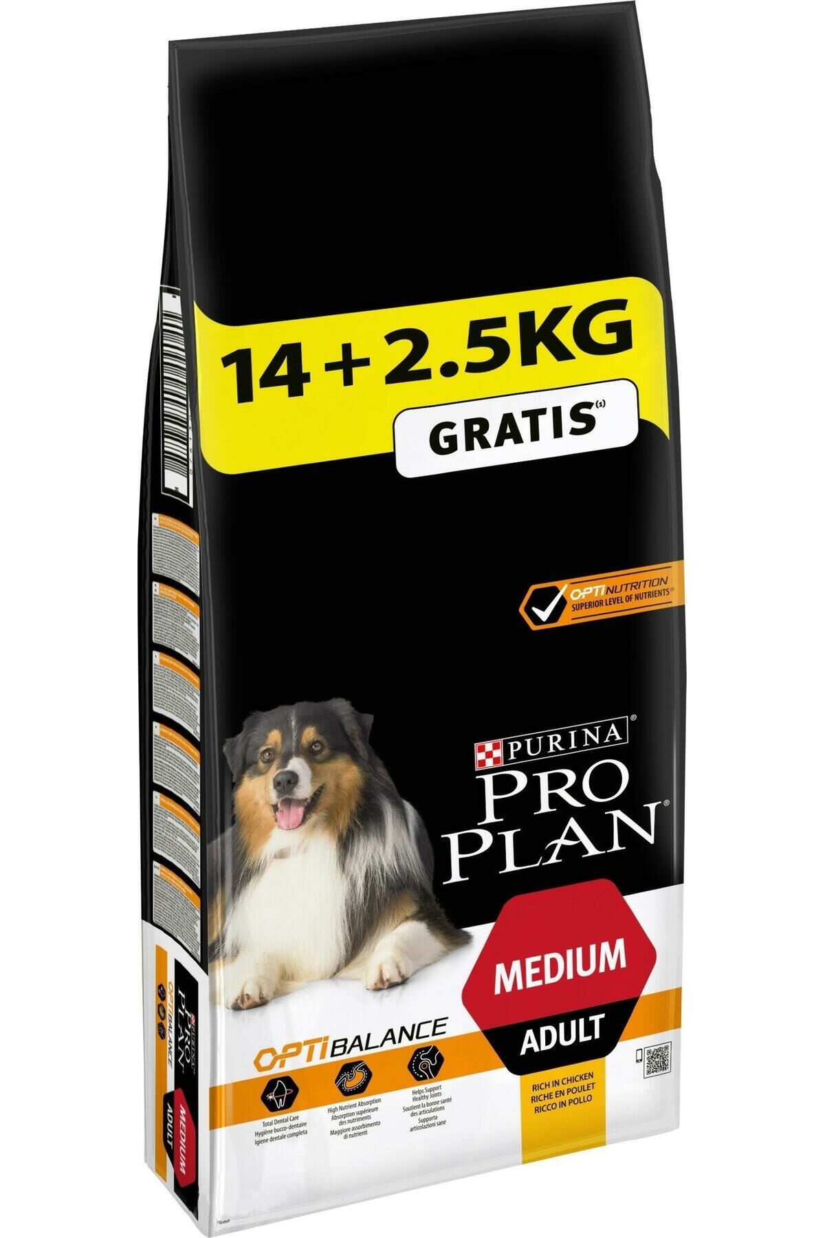 Proplan Medium Adult Tavuklu Yetişkin Köpek Maması 16,5 kg