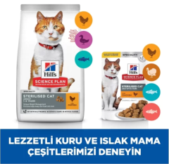 Hills Science Plan Tavuk Etli Kısırlaştırılmış Kedi Maması 1.5 kg