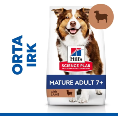 Hills Mature Adult  7 Kuzu Et ve Pirinçli Yaşlı Köpek Maması 14 kg