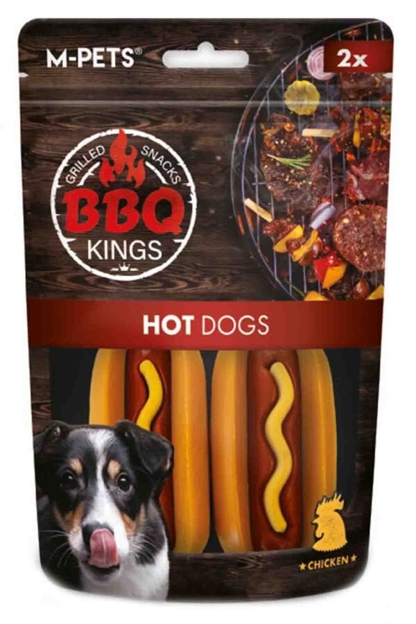 M-PETS BBQ KINGS HOT DOGS CHICKEN ÖDÜL 135GR