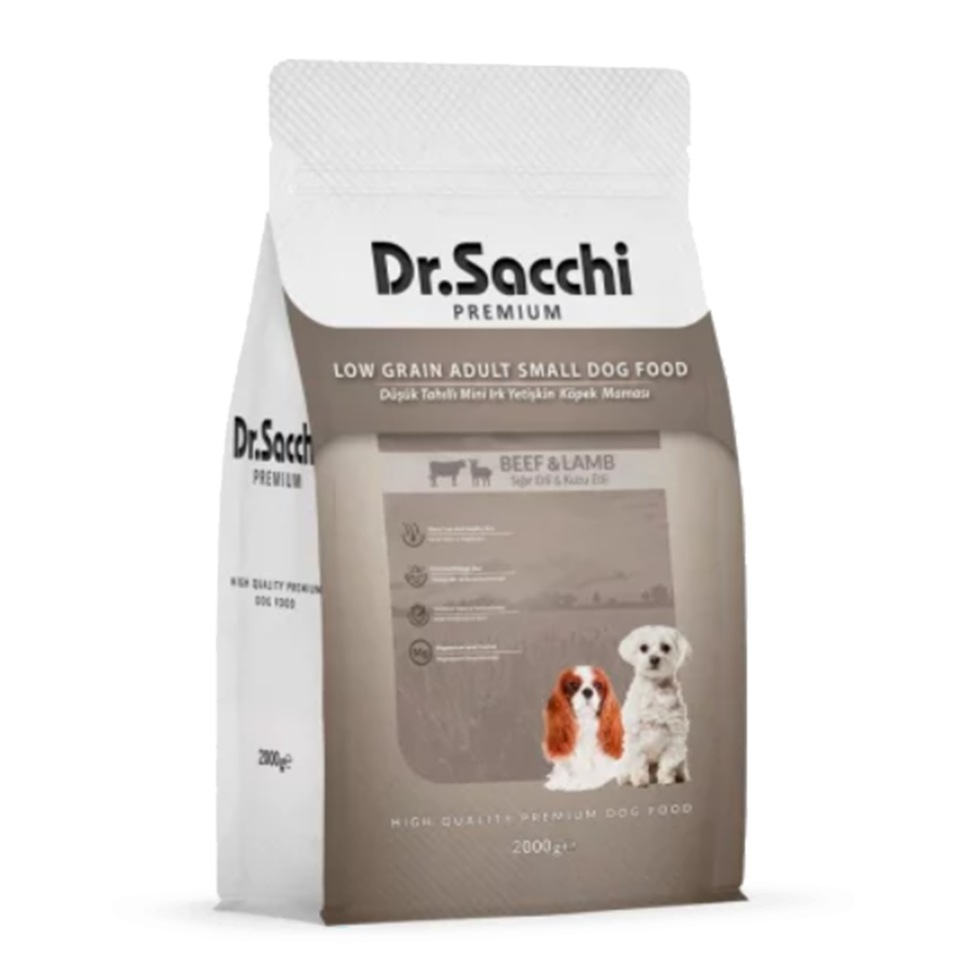 Dr.Sacchi Düşük Tahıllı Mini Irk Köpek Maması 2 Kg