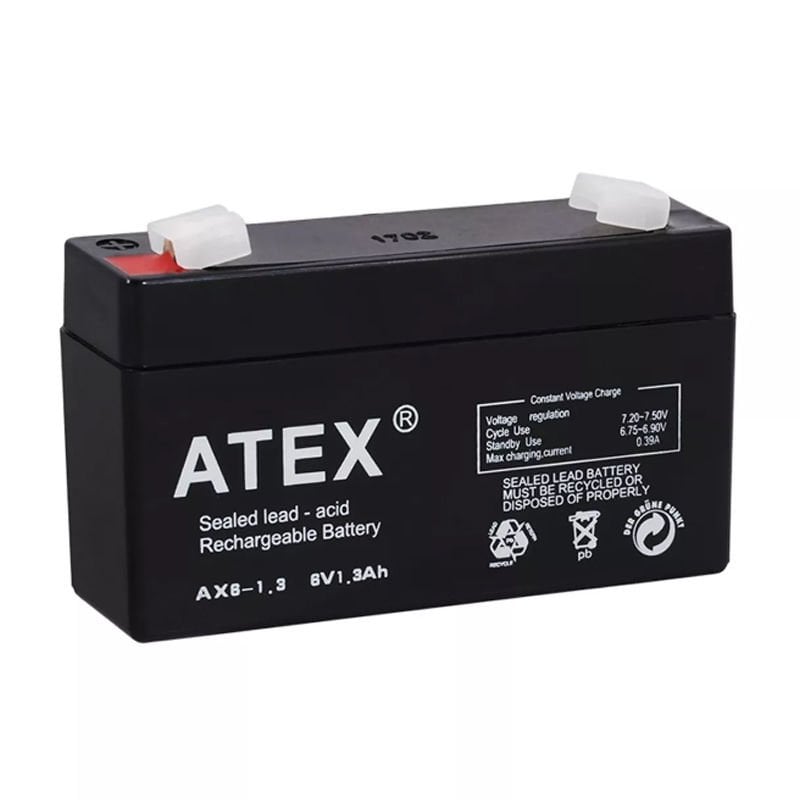 Ayt Atex 6 Volt 1.3 AH Kuru Akü AX6-1.3