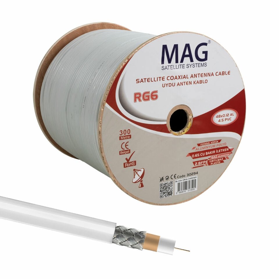 MAG RG59 FA MİNİ ANTEN KABLOSU (300 METRE)