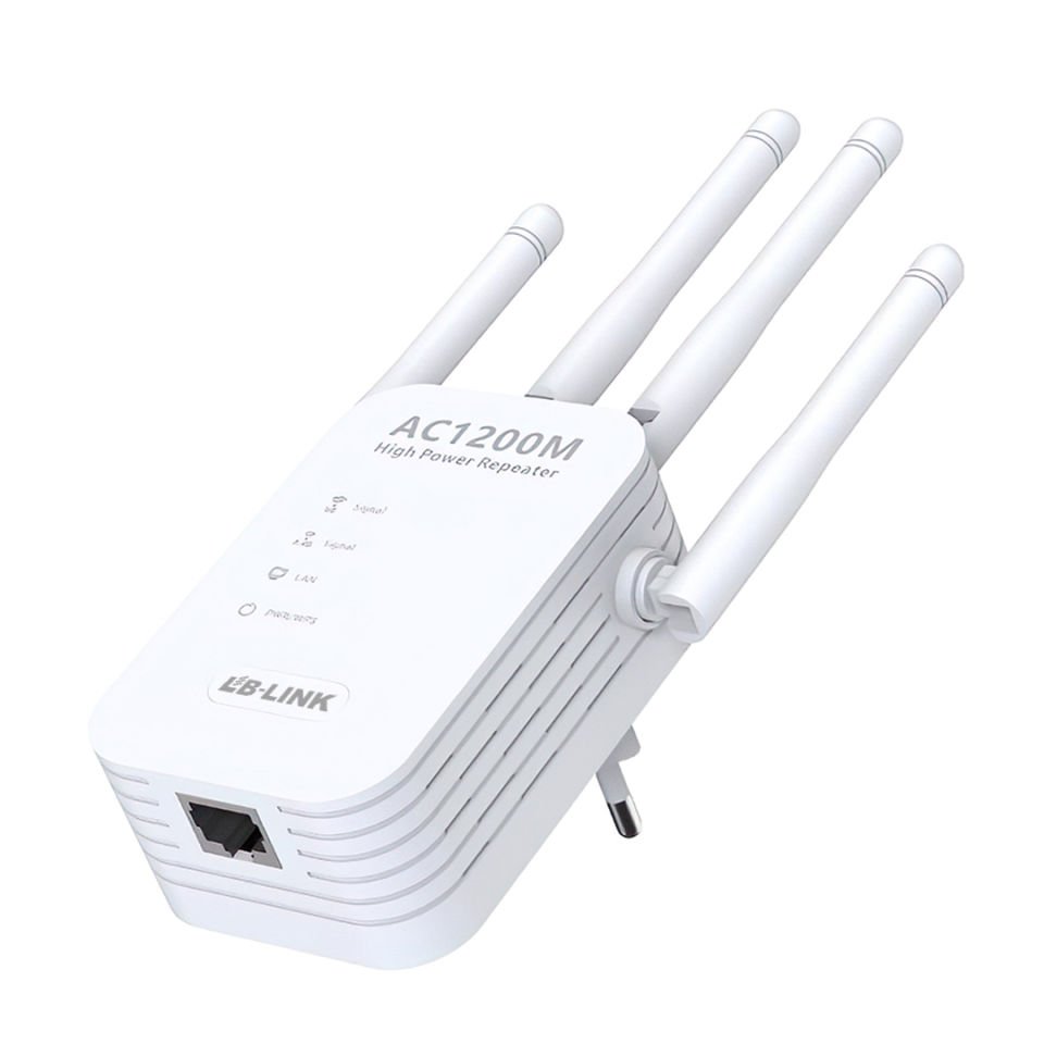 LB-Link Alan 1200 Mbps Çift Bantlı Sinyal Genişletici Router 4 Antenli Wifi İnternet Güçlendirici