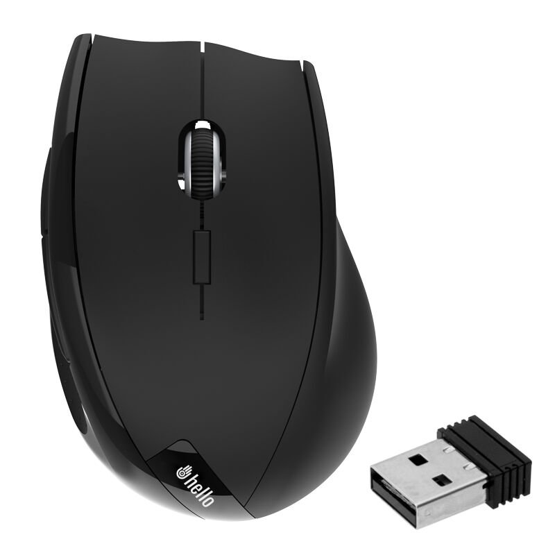Hello HL-4704 2.4GHZ 1600DPI 5D Kablosuz Optik Oyuncu Mouse Tak Çalıştır Sağ El Mouse