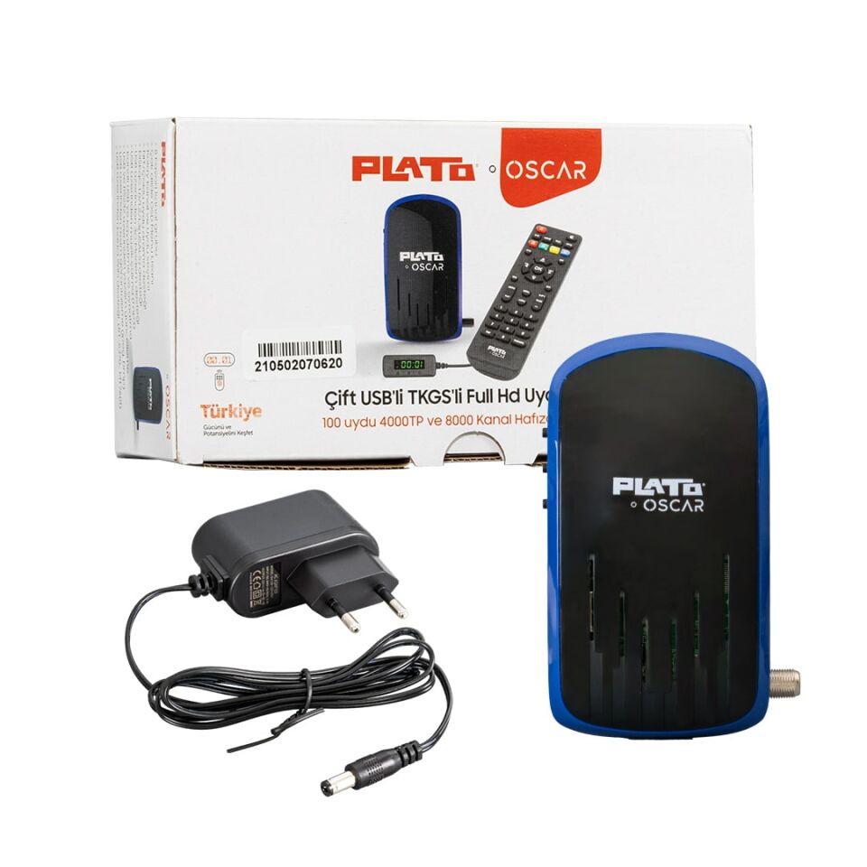 Ayt Plato Oscar Display Gözlü + Tuşlu Çift Usb'li Tkgs'li Full HD Uydu Alıcısı