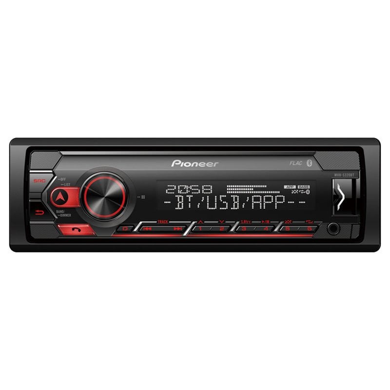 Ayt Pioneer MVH-S320BT USB FM AUX MP3 Bluetooth'lu Mekaniksiz Oto Teyp 4x50 Watt