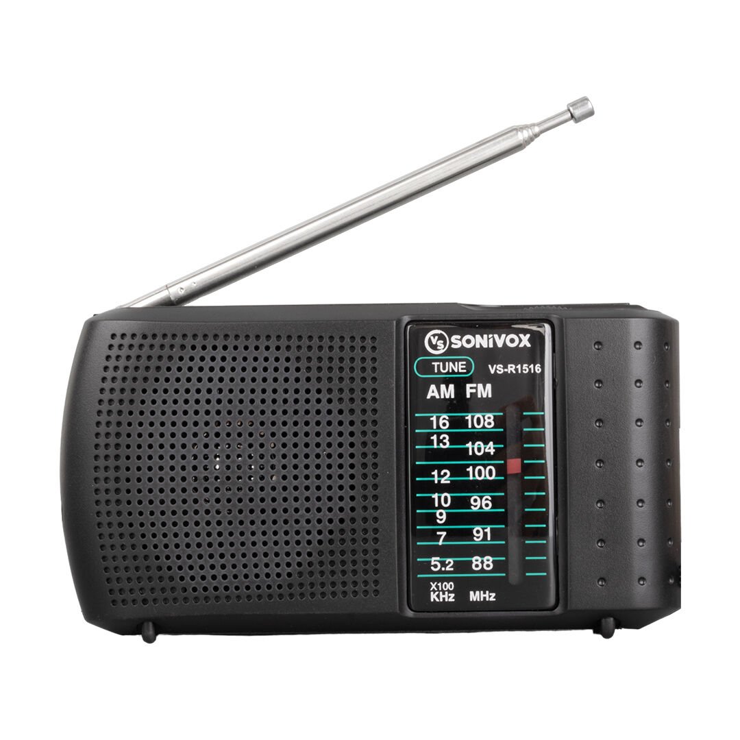 Sonivox Vs-r1516 Siyah Renk Mini Cep Radyosu Deprem Çantasına Uygun Fm Radyo