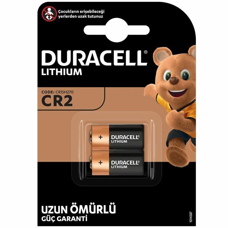 Duracell CR2 3 Volt Lityum 2'li Pil