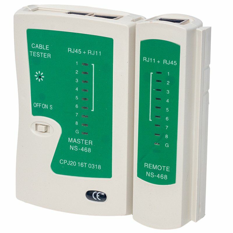 Powermaster RJ45 RJ11 Kablo Test Aleti İnternet Telefon Ethernet Kablosu Test Cihazı