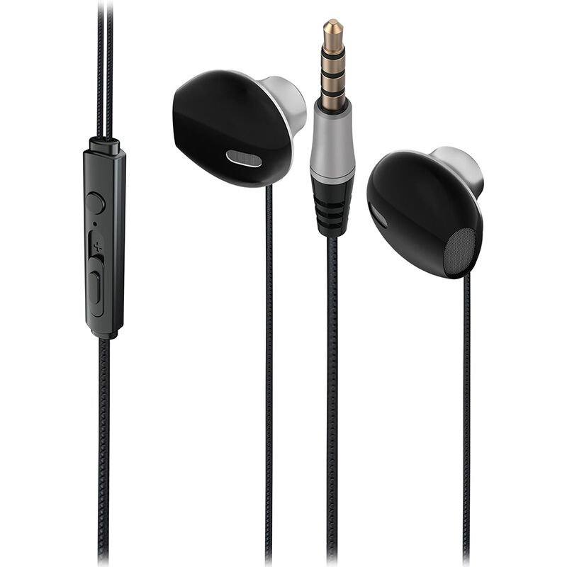 Lenovo Lecoo EH101 3.5 Mm Jacklı Gümüş Tasarımlı Siyah Kablolu Kulak İçi Mikrofonlu Kulaklık