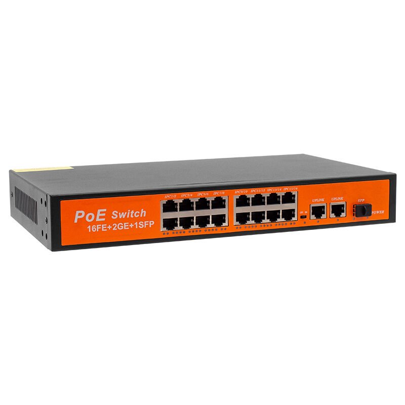 Powermaster POE16FE+2GE+1SFP 300W 10 100 1000 MBPS  Gigabit Ethernet Switch Poe 16 Port