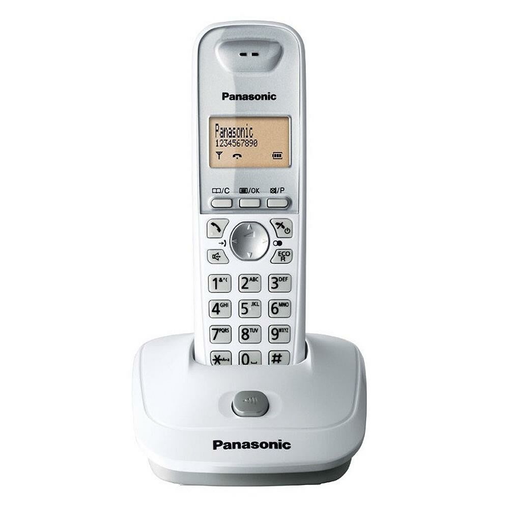 Panasonic KX-TG2511 Beyaz Dect Telsiz Telefon Masa Üstü Telsiz Telefon Ev Ofis Telefonu