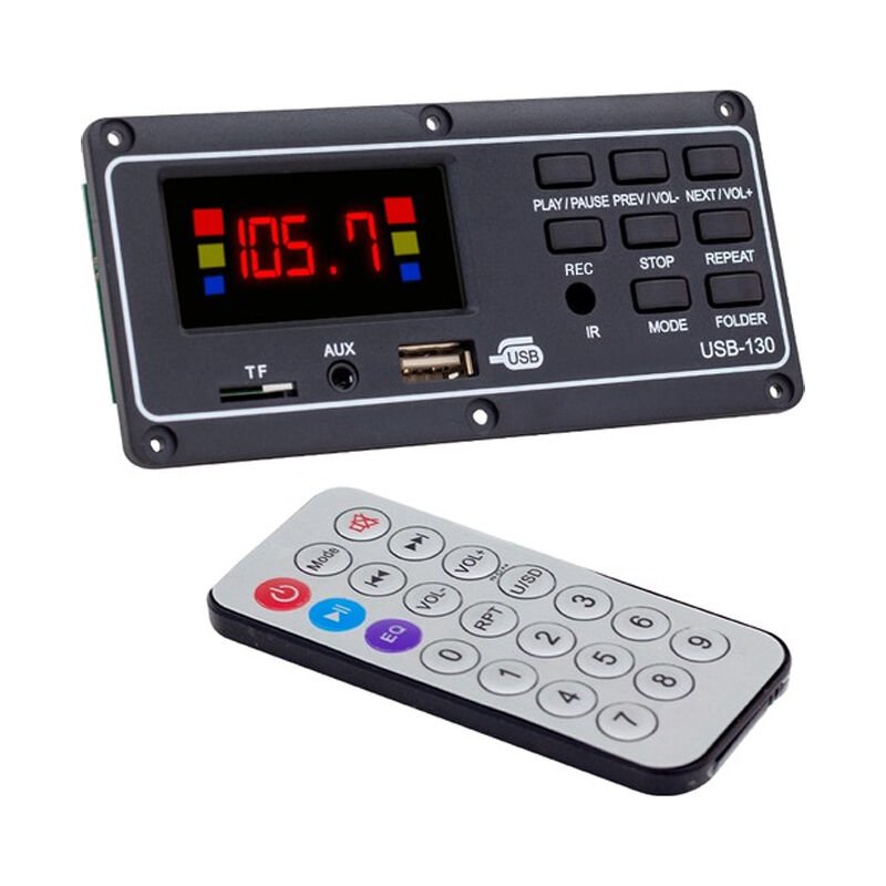 Magicvoice MV-15949 USB-SD-AUX-Bluetooth Mikrofonlu Kumandalı Ekranlı Oto Teyp Çevirici Dijital Player Board