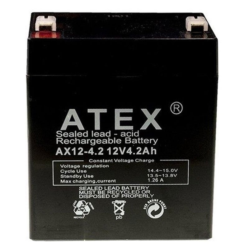 Atex AX12-4.2 12 Volt 4.2 Amper Kuru Akü 90x70x101 Mm