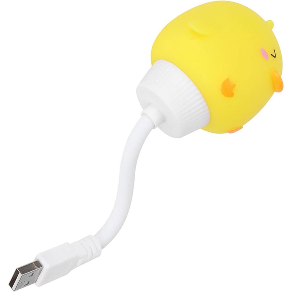 Powermaster Esnek USB li Bebek Çocuk Odası Gece Lambası Sarı Işık Taşınabilir