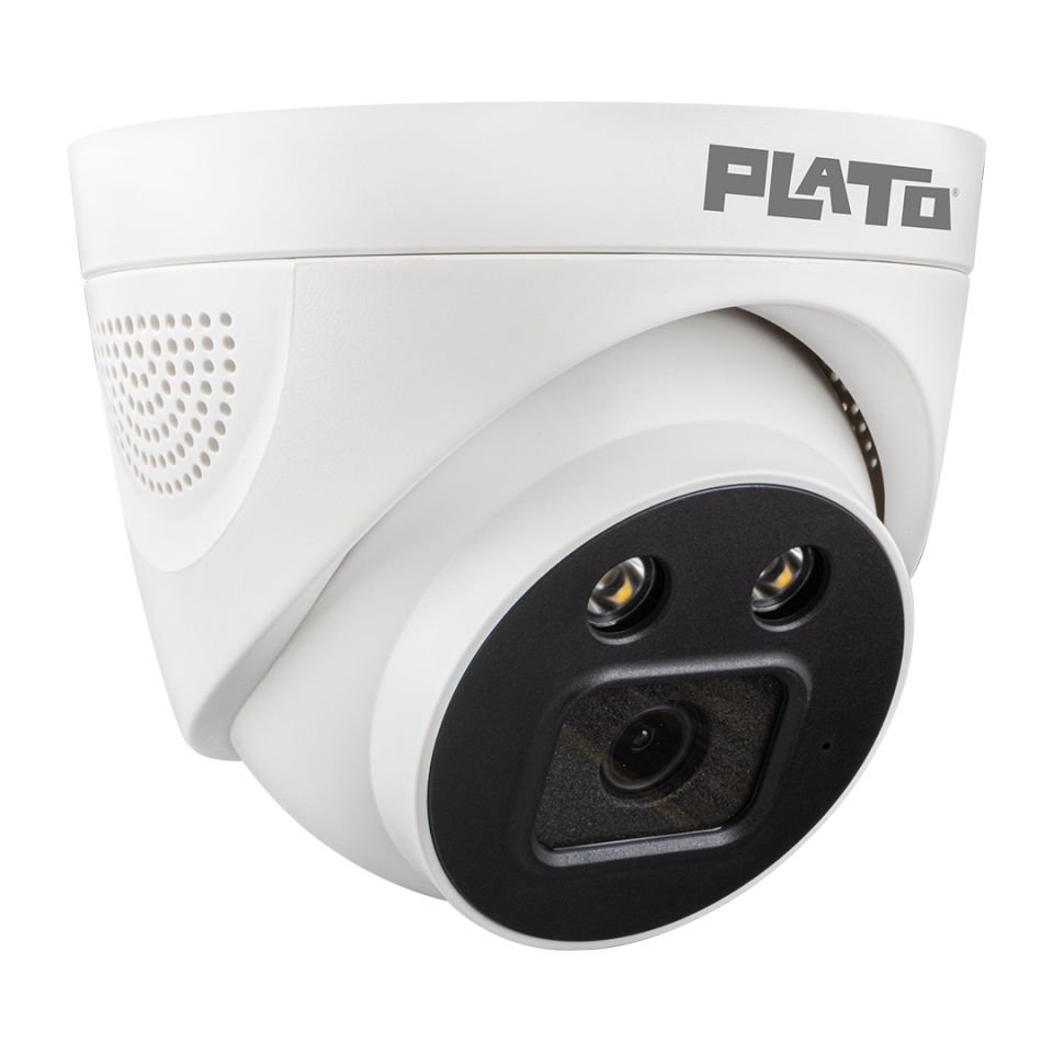 Plato PL-22996 5MP Color Mikrofonlu Ses Kayıtlı 3.6 mm 2 Atom LED AHD Dome Kamera Güvenlik Kamerası Gece Görüşlü