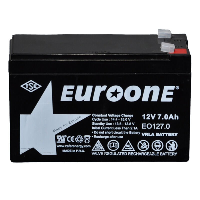 AytEuroone EO127.0 12 Volt 7 Amper Akü 150x65x90 mm Bakımsız Kuru Akü