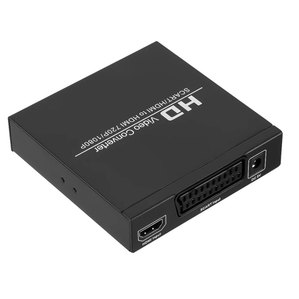 Powermaster PM-14366 Adaptörlü Scart-HDMI to HDMI Çevirici Dönüştürücü Converter