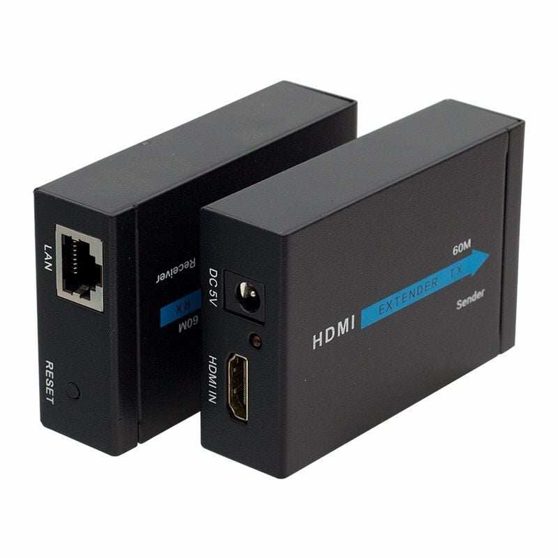 Powermaster PM-18232 HDMI To Cat5-Cat6 Extender 60 Metre Uzatıcı