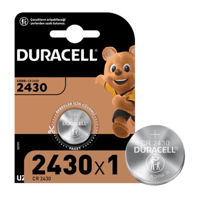 Duracell CR2430 Lityum Tekli Pil