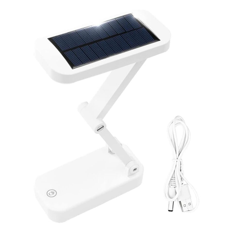 Powermaster PM-24440 Solar Güneş Enerjili Şarjlı Çalışma Kitap Okuma Masa Lambası LED Lamba Katlanabilir Aydınlatma