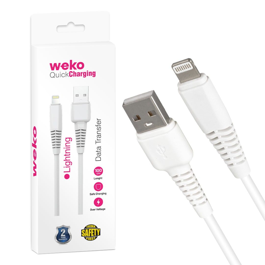 Weko WK-22022 USB To Lightning İphone Şarj Kablosu 1 Metre