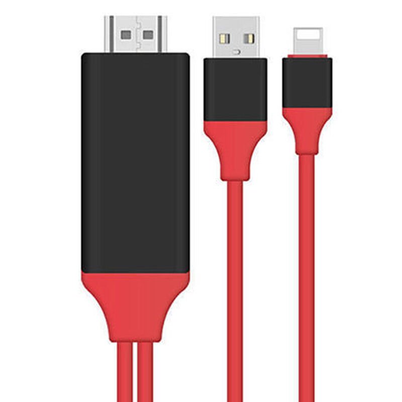 Powermaster P8M Lightning To HDMI USB 2 Metre Kablo İphone Kablolu Ses Ve Görüntü Aktarıcı