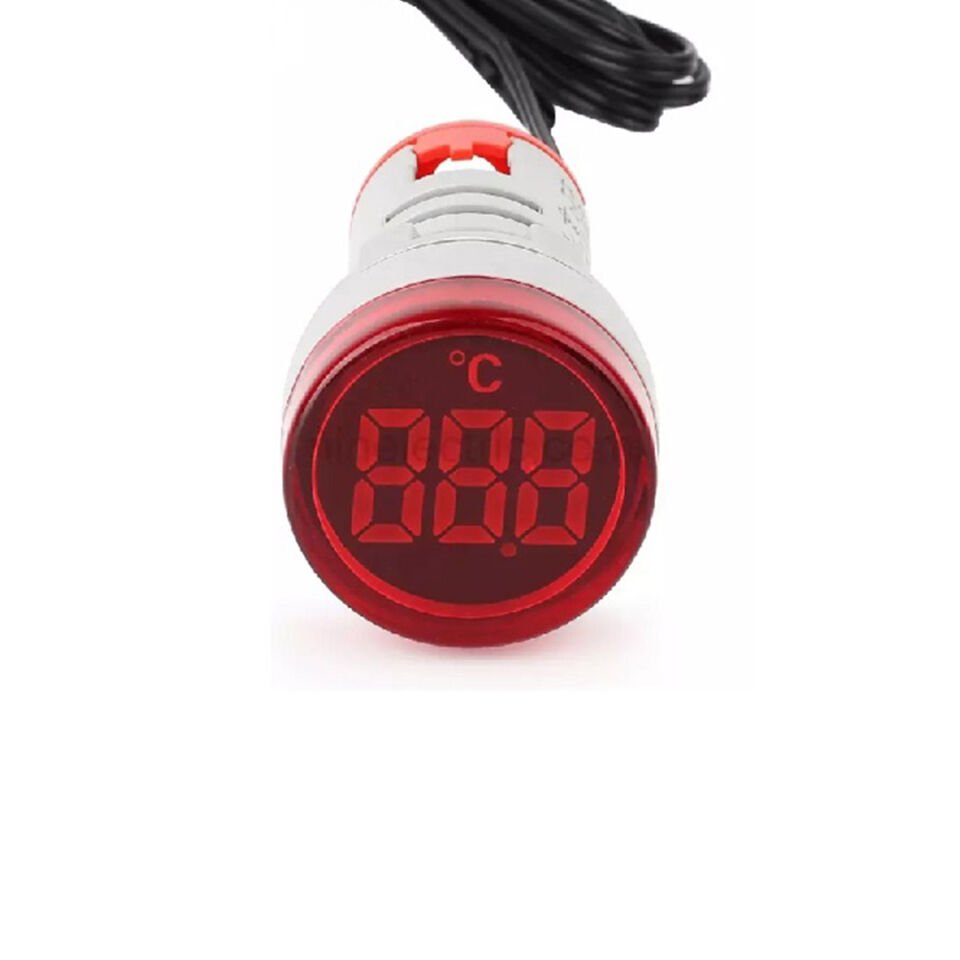 Powermaster 22 Mm Dijital Termometre -20  +199 Derece Arası Ölçüm Yapabilir Sıcaklık Göstergesi 1m Kablolu AD22-22T