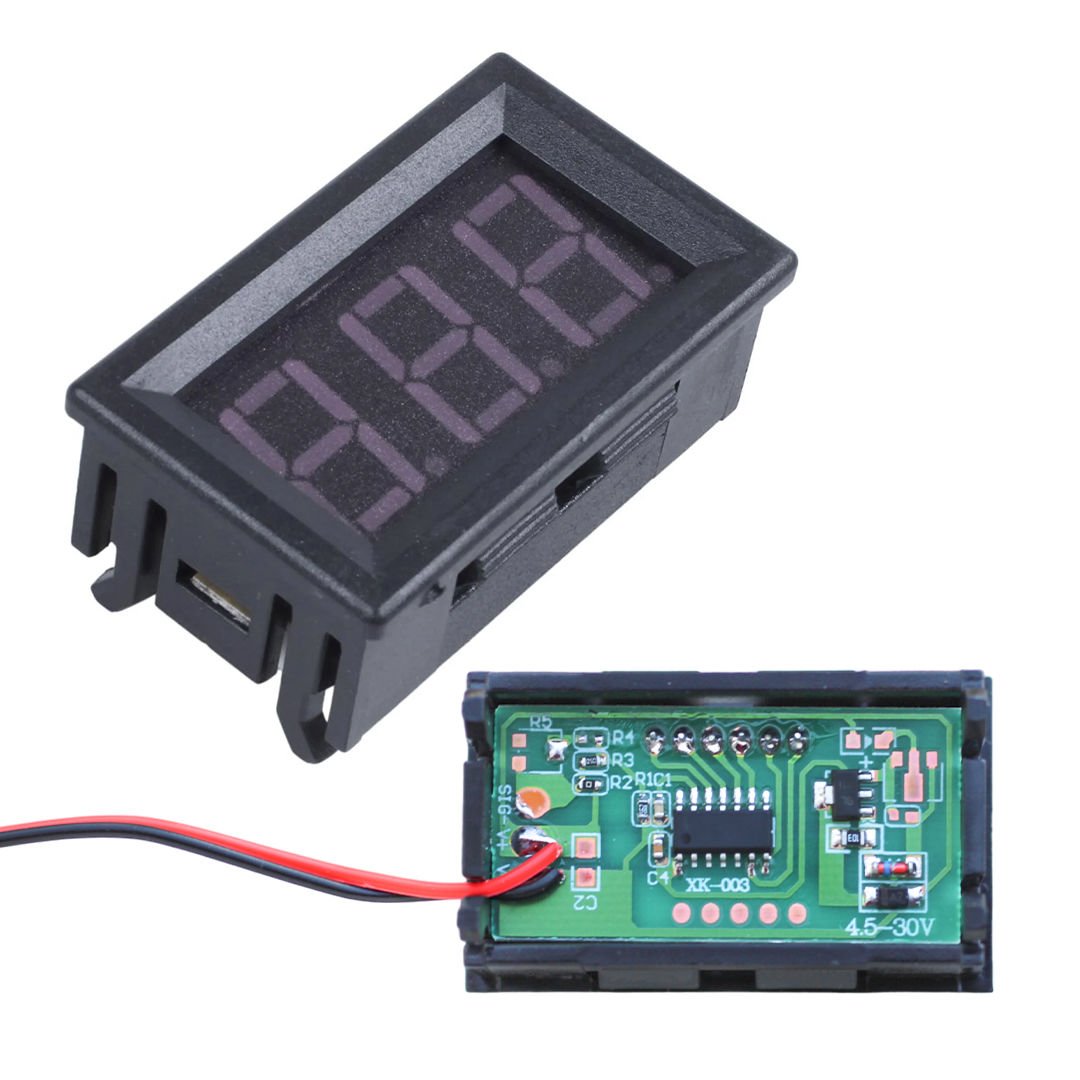 Powermaster Dijital Voltmetre 5-30 Volt Arası Dc Voltaj Ölçer Ölçüm Cihazı