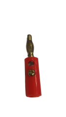 KIRMIZI 4MM BANANA ERKEK KONNEKTÖR SİLİKONLU JACK FİŞ - MUZ