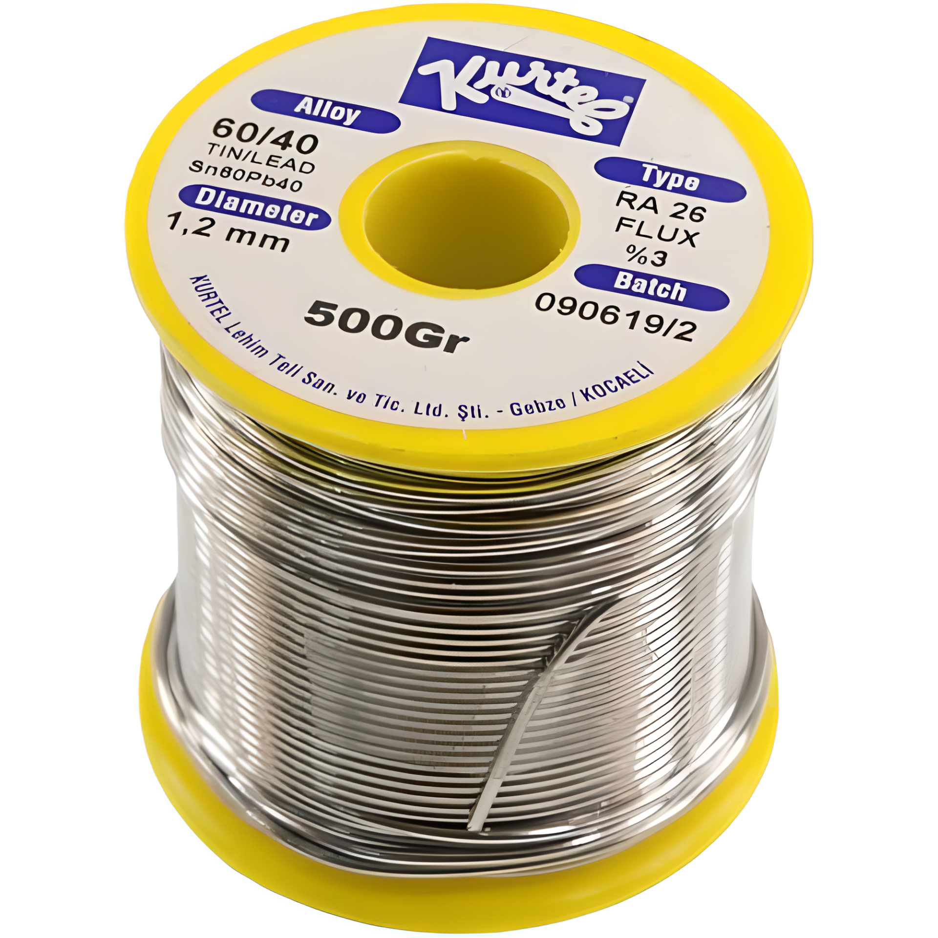KURTEL 1.2MM 500GR LEHİM TELİ (%60 KALAY / %40 KURŞUN)