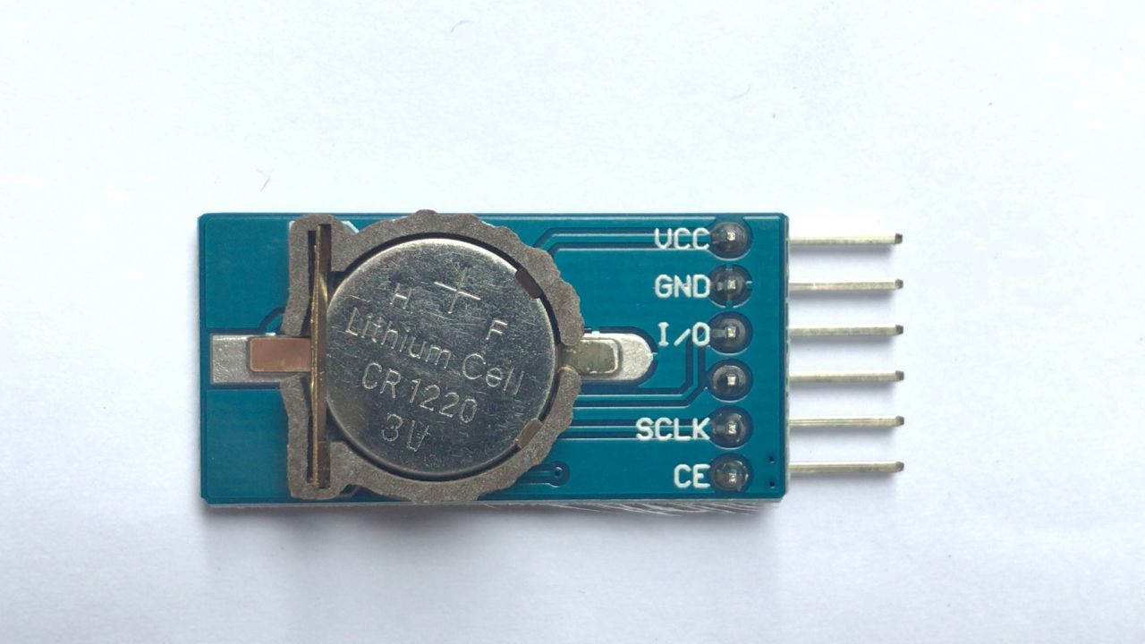 DS1302 RTC GERÇEK ZAMANLI SAAT MODÜLÜ + CR2032 PİL