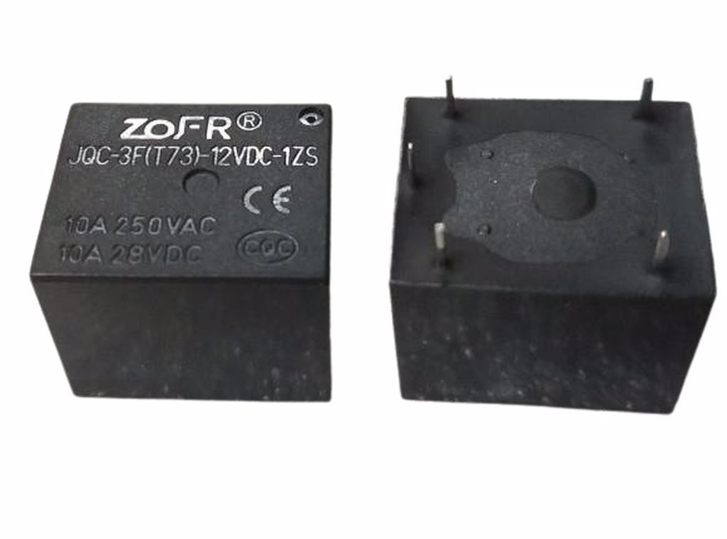 JQC-3F-(T73)-12VDC-1Z   12V 10A 5 PIN   TEK KONTAK RÖLE