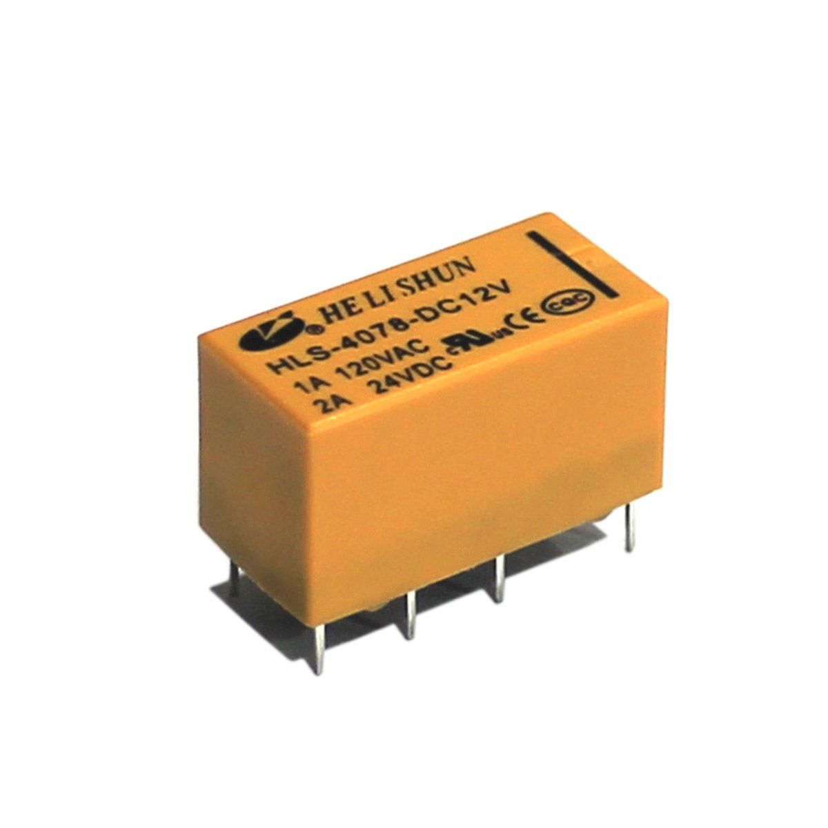 HLS-4078-DC12V 12V ÇİFT KONTAK TELEKOM RÖLE